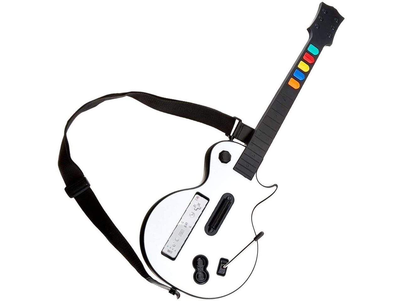 DOYO Wireless Wii Guitar Hero Controller White - Guitar Hero Rock Band 23 for WiiWii U Wholesale OEM