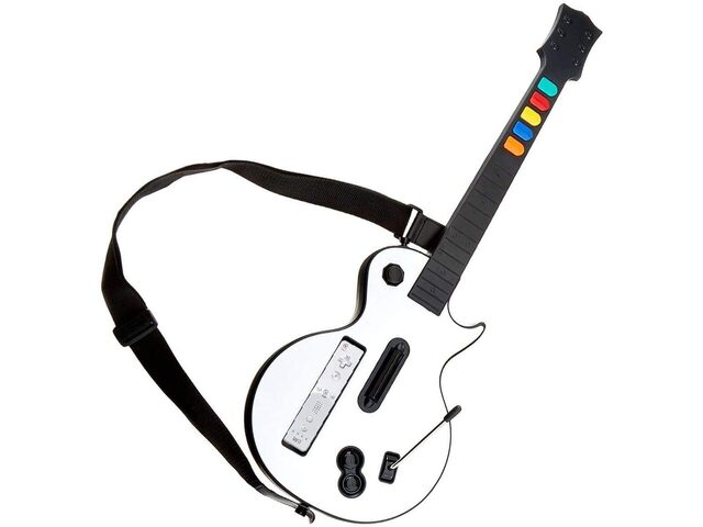 DOYO Wireless Wii Guitar Hero Controller White - Guitar Hero Rock Band 23 for WiiWii U Wholesale OEM